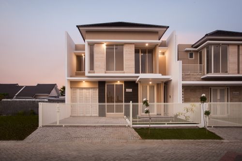 foto tampak rumah tipe Anindita perumahan Pondok Jati Padmasana