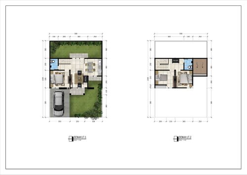 foto denah rumah tipe GREAT ACASIA perumahan KEDIRI FAMILY RESIDENCE