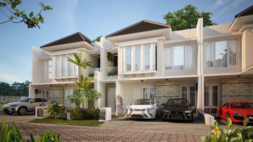 foto tampak rumah tipe Great Alyssum perumahan KEDIRI FAMILY RESIDENCE