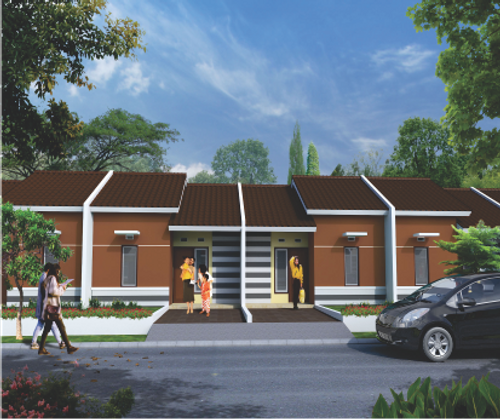 foto tampak rumah tipe 29/60 perumahan Lebak Kinasih