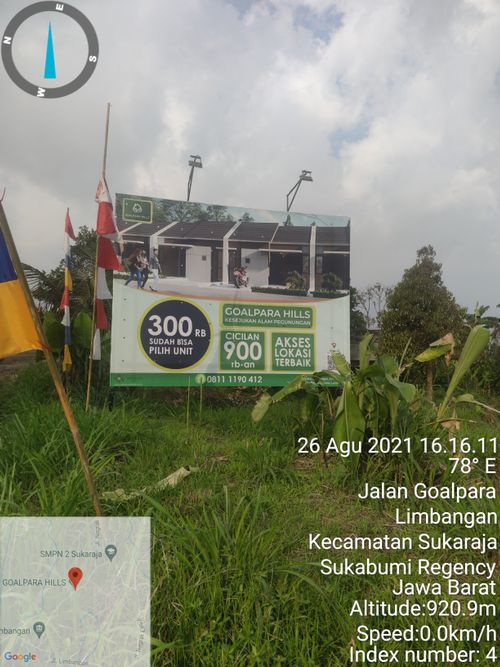 foto posisi tengah perumahan Goalpara hills