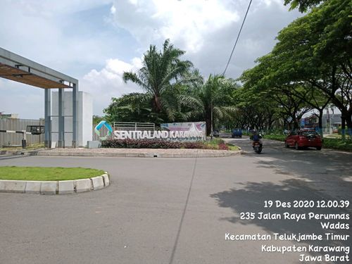 foto gerbang perumahan GRAND SENTRALAND KARAWANG