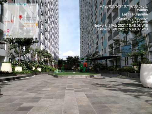 foto posisi tengah perumahan GRAND SENTRALAND KARAWANG
