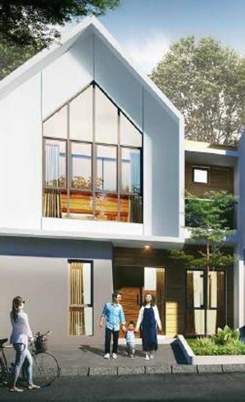 foto tampak rumah tipe VIOLA perumahan CITRAGARDEN PURI JAKARTA