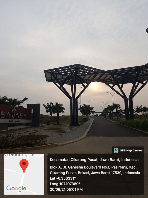 foto gerbang perumahan SAVASA