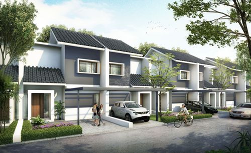 foto tampak rumah tipe 45 perumahan LAGOOSI VILLAGE