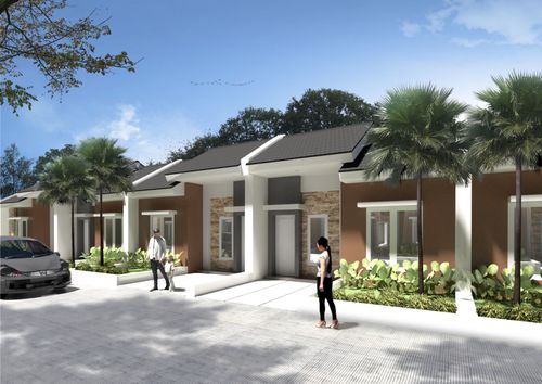 foto tampak rumah tipe 30/60 perumahan Kebun Kembang Asri