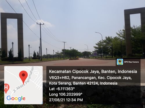foto gerbang perumahan Cendana Residence