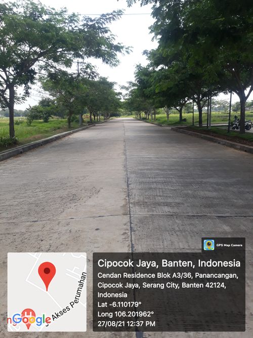 foto posisi tengah perumahan Cendana Residence