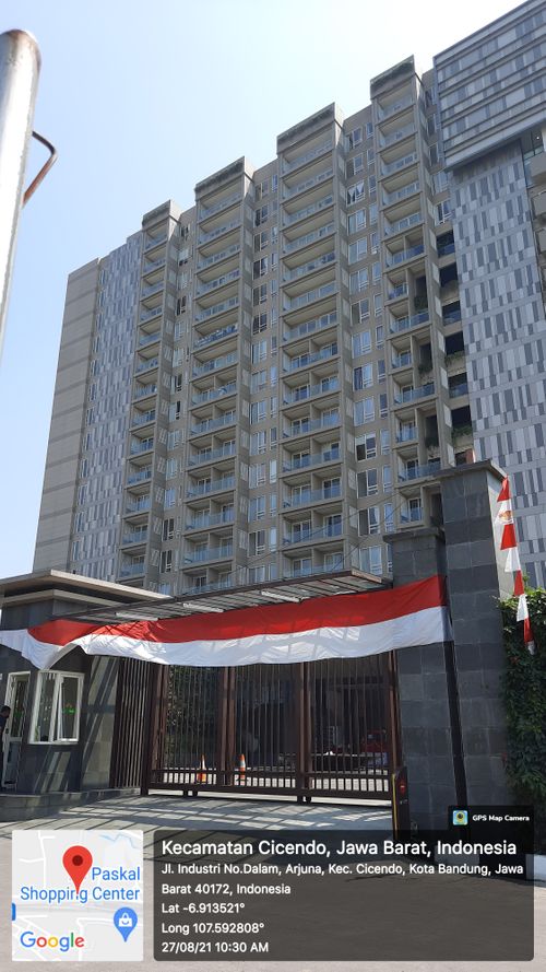 foto gerbang perumahan landmark residence apartemen