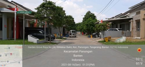 foto posisi tengah perumahan CITRA RAYA - CLUSTER GARDEN GROVE
