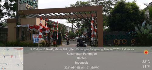 foto gerbang perumahan CITRA RAYA - CLUSTER GARDEN GROVE