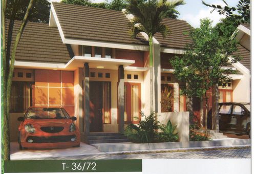 foto tampak rumah tipe 36/72 perumahan PERUMAHAN SAFIRA GREEN FOREST