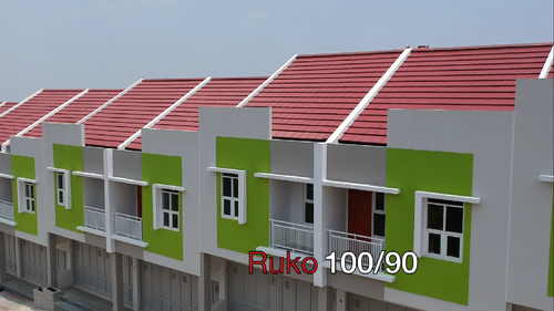 foto tampak rumah tipe 100/90 perumahan PURI MELIA GARDEN