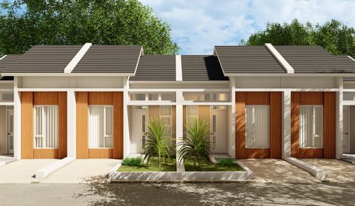 foto tampak rumah tipe 29/60 Magnolia perumahan Green Sukamanah Residence