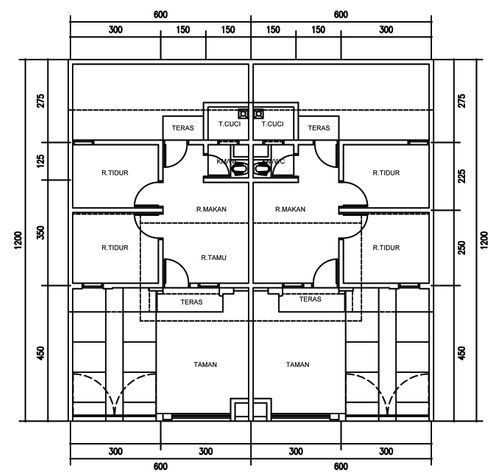 foto denah rumah tipe 29 SUNSTONE 6 perumahan PERMATA TANGERANG