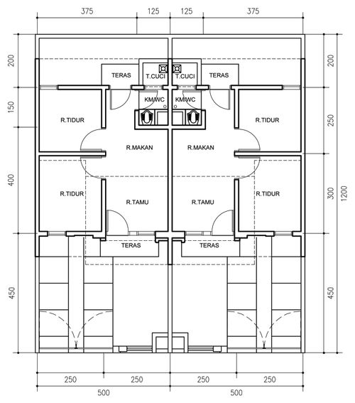 foto denah rumah tipe 29 SUNSTONE 5 perumahan PERMATA TANGERANG