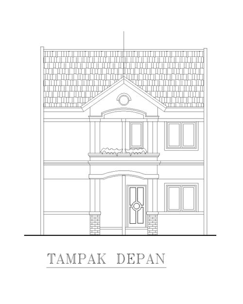 foto tampak rumah tipe Olive perumahan Cluster Tanjung - Puri Beta