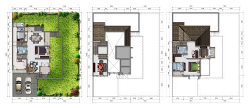 foto denah rumah tipe T. 216/320 perumahan GRAND WISATA DISTRIK