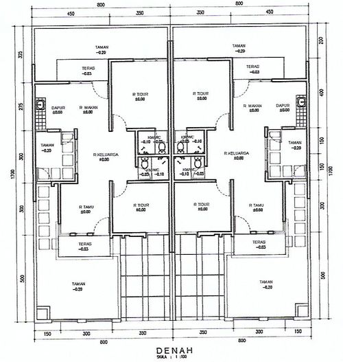 foto denah rumah tipe 68 LISIANTHUS perumahan GRAND NUSA INDAH 2