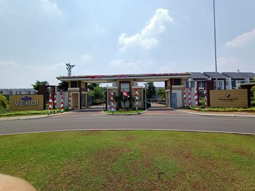 foto gerbang perumahan Cluster Verdi