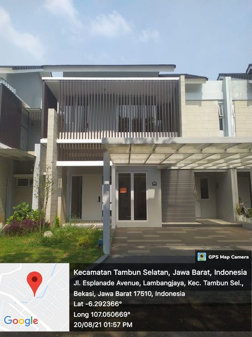 foto tampak rumah tipe T. 158/200 perumahan GRAND WISATA DISTRIK