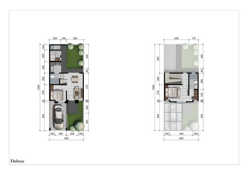 foto denah rumah tipe WISTERIA D perumahan OAKWOOD PARK CITRALAND