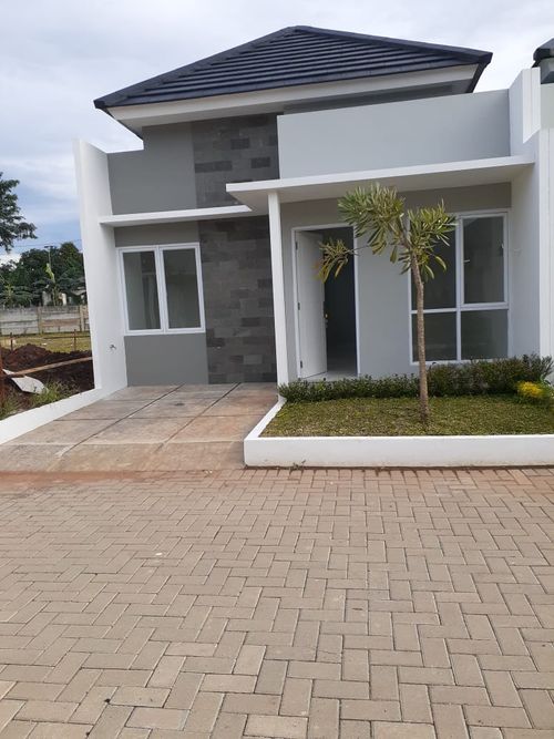 foto tampak rumah tipe Gardenia 32 perumahan The Jasmine Boulevard