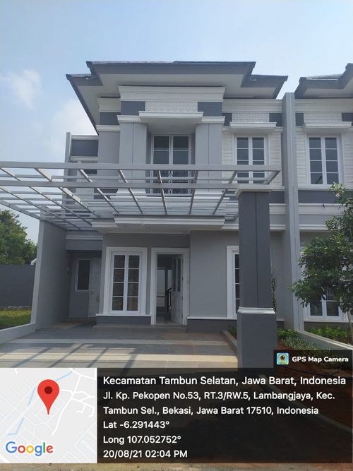 foto tampak rumah tipe T. 118/160WT perumahan GRAND WISATA DISTRIK