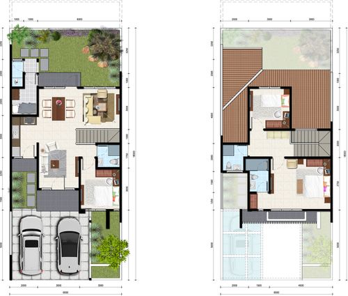 foto denah rumah tipe T. 124/220WT perumahan GRAND WISATA DISTRIK