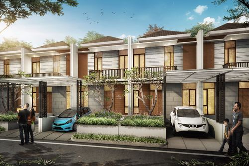 foto tampak rumah tipe Sadana perumahan GRAHAYANA