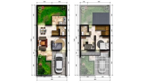 foto denah rumah tipe Sadana perumahan GRAHAYANA