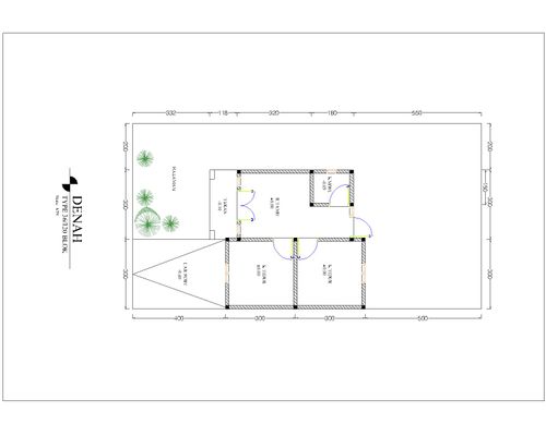 foto denah rumah tipe 36/120 perumahan GRAHA MANDIRI RESIDENCE
