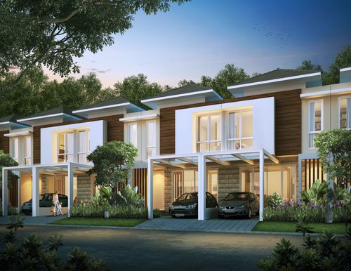 foto tampak rumah tipe KEIRA perumahan CitraGarden Sidoarjo