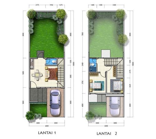 foto denah rumah tipe KEIRA perumahan CitraGarden Sidoarjo