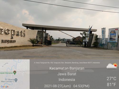 foto gerbang perumahan Perumahan Senopati Banjaran