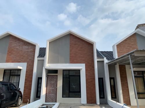 foto tampak rumah tipe Downslope Crystal perumahan G-Land Padalarang Residence 3