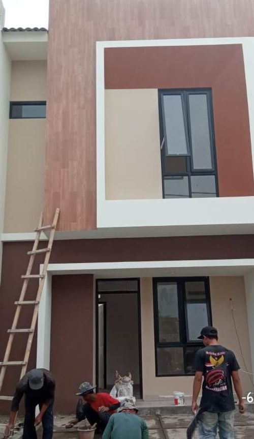 foto tampak rumah tipe Compact perumahan G-Land Ciwastra Park