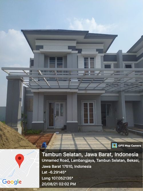 foto tampak rumah tipe T. 126/225WT perumahan GRAND WISATA DISTRIK