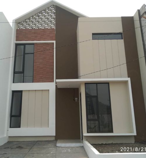 foto tampak rumah tipe 42 perumahan Griya Pataruman Asri 3