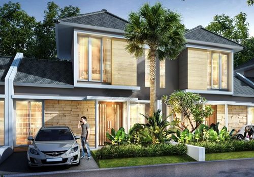foto tampak rumah tipe MANHATTAN perumahan CITRAHARMONI