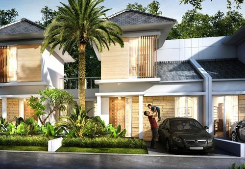 foto tampak rumah tipe BROOKLYN perumahan CITRAHARMONI