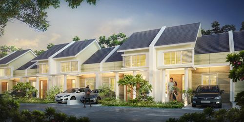 foto tampak rumah tipe 90/42 perumahan CITRALAND CIREBON