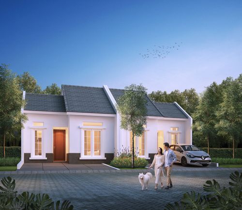 foto tampak rumah tipe 60/30 perumahan CITRALAND CIREBON