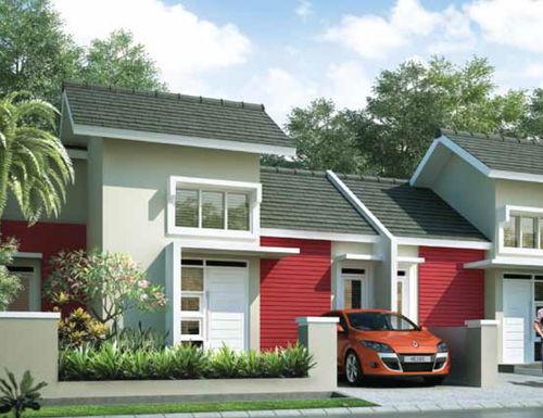 foto tampak rumah tipe Tectona 4 perumahan CitraIndah City