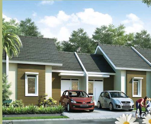 foto tampak rumah tipe Chrysant 2 perumahan CitraIndah City
