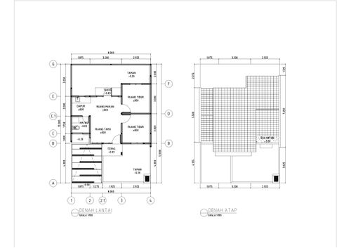 foto denah rumah tipe MAPLE  A perumahan GREEN VISTA (CITRA MAJA RAYA JO)