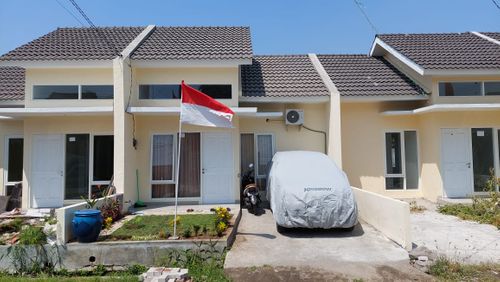 foto tampak rumah tipe 36 perumahan Griya Candramas