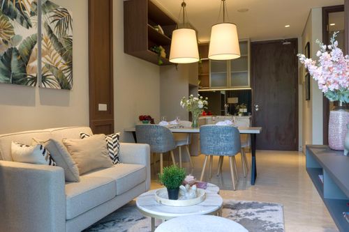 foto tampak rumah tipe 2BR standart A (Ground) perumahan Apartement The Rosebay