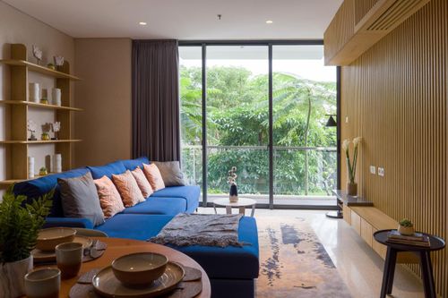 foto tampak rumah tipe 3BR deluxe A perumahan Apartement The Rosebay